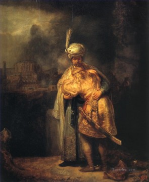 David y Jonatán Rembrandt Pinturas al óleo